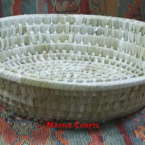 Lauhala Round Knot Fruit Tray Basket