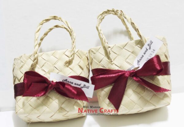 mini palm leaf kete bags