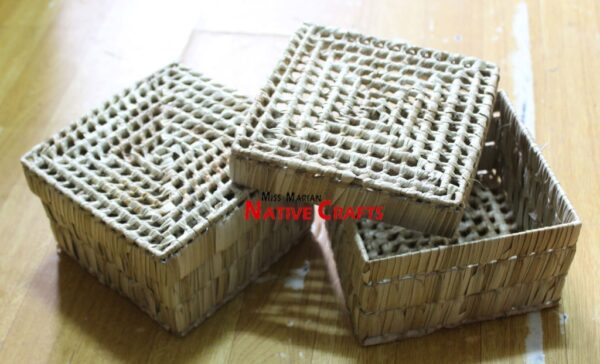 Lauhala Knot Pandanus Box