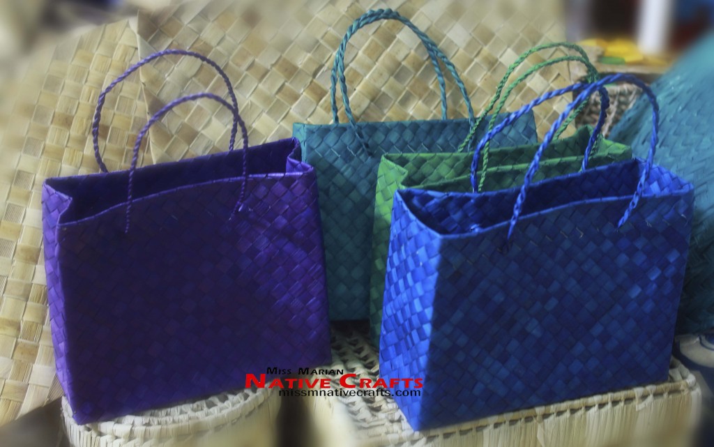 Buri Palm Leaf Bags