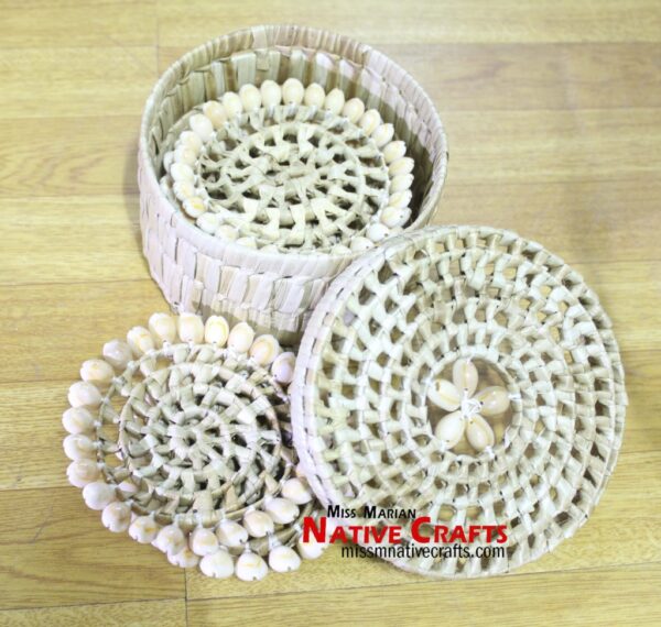 Lauhala 6 Glass coaster set