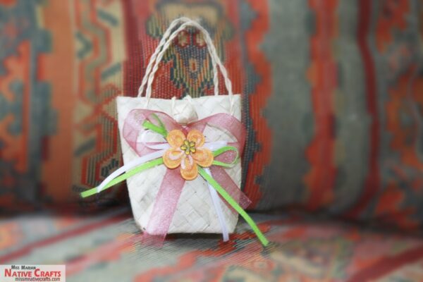 mini palm leaf kete bags