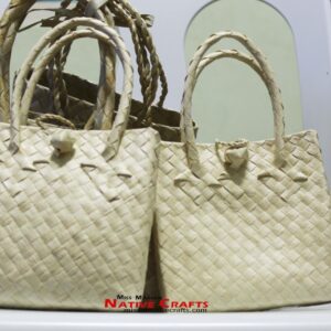 Buri palm Leaf Kete Flax Bags