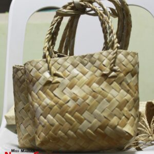 Lauhala Criss-Cross Weave Kete Bag