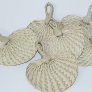 Mini Buri Palm Leaf Fans Wedding Favours