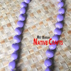 Purple kukui Nuts Leis