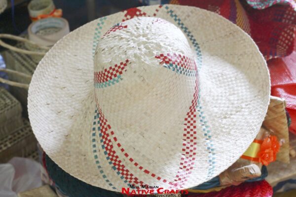 Buri palm leaf hats with Long Brim