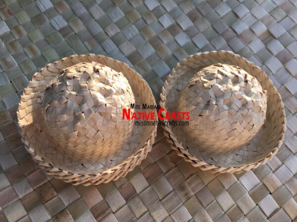 3 inches Buri Palm Leaf Hats