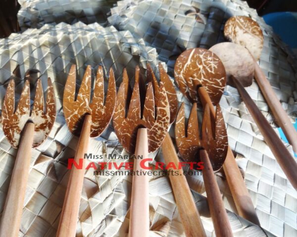 Coconut Shell Spoon and Fork