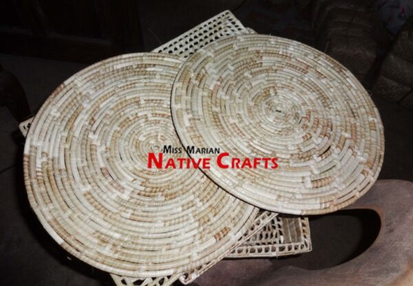 Lauhala Round Maize Mats