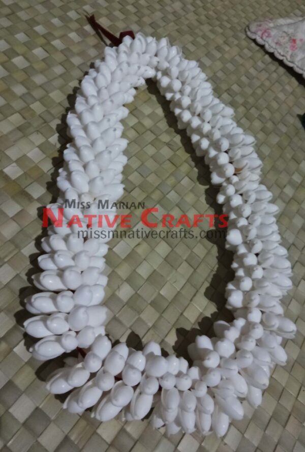 White Bubble Shell Necklaces / leis