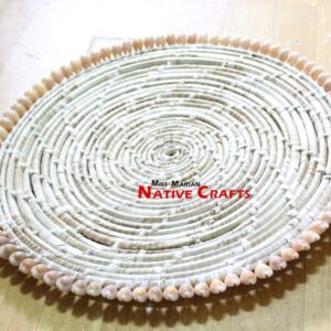 18" Round Maize Placemat with Shells