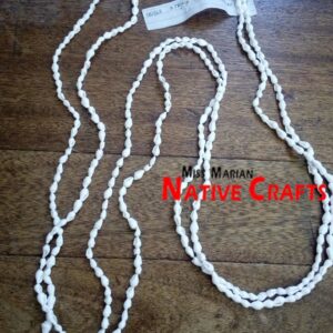 Single Strand White Nassa Shell Leis (60')